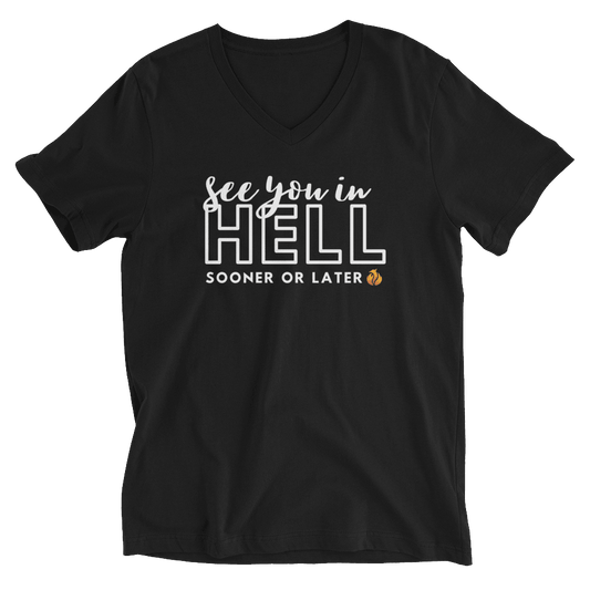 See You in Hell V-Neck Tee - Phoenix Ash Apparel