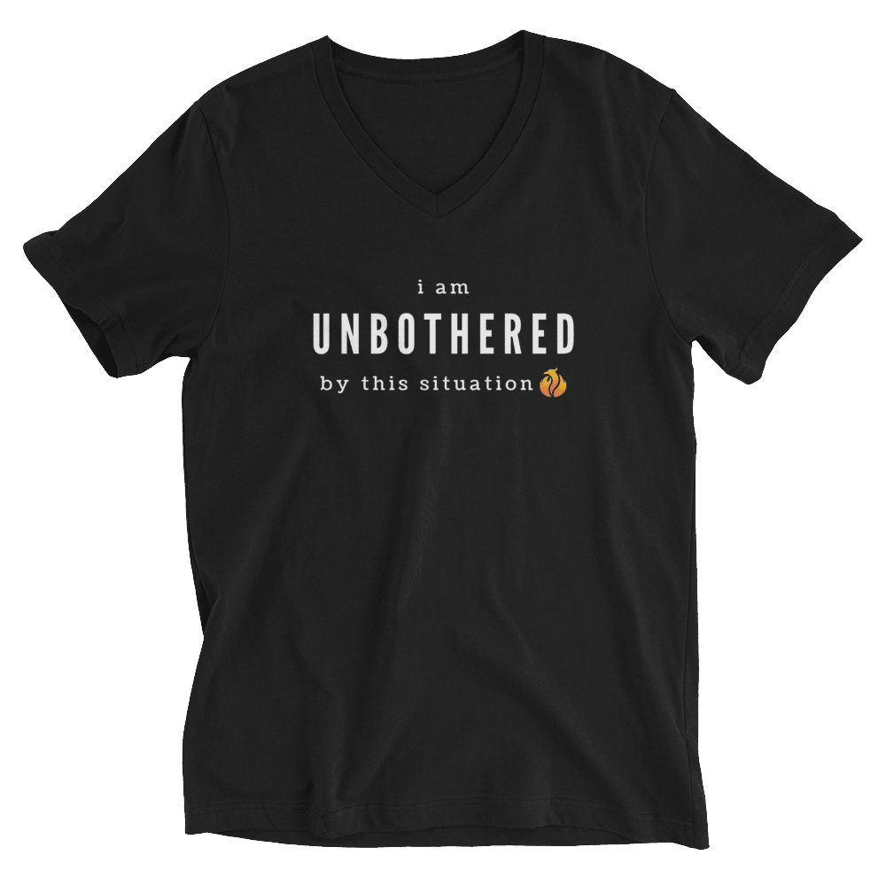 Unbothered V-Neck Tee - Phoenix Ash Apparel