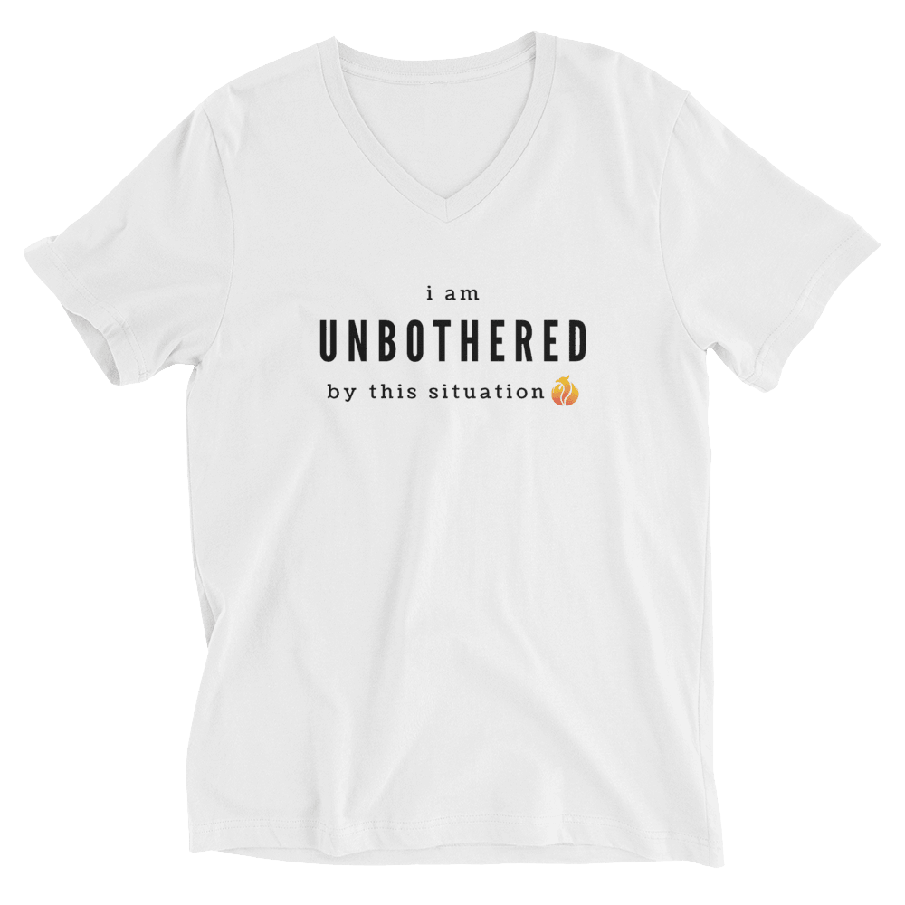 Unbothered V-Neck Tee - Phoenix Ash Apparel